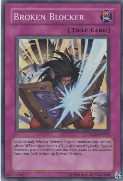Yugioh Broken Blocker TDGS-EN069 Rare 1st Edition LP - Image 1