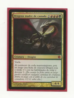 DRAGON BROODMOTHER MAGIC Alara Reborn Spanish MTG Dragona Madre de Camada EX/LP - Image 1