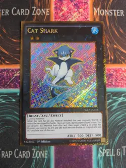 Yu-Gi-Oh! Cat Shark PGL2-EN016 1st Edition Secret Rare NM - Image 1
