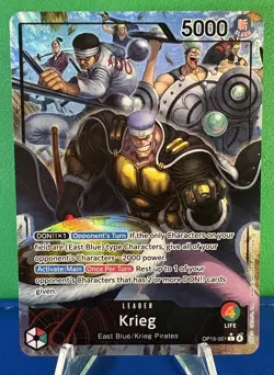 Krieg (OP15-001) (Alt Art) Leader Card - One Piece Adventure on Kami’s Island NM - Image 1