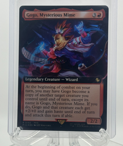 NM - Gogo, Mysterious Mime, #0153 - Extended Art Foil - Final Fantasy x MTG - Image 1