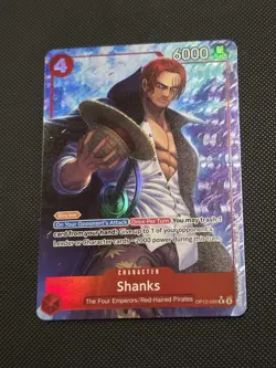 One Piece TCG Shanks OP12-008 R Alt Art Legacy of the Master NM - Image 1