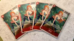 ONE PIECE: Nami OP01-016 x4 Rare Ultra Deck Three Captains - LP - Image 1