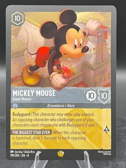 Disney Lorcana-Reign of Jafar-Mickey Mouse - Giant Mouse-#199-Base - Image 1