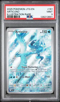 Pokemon TCG Articuno Journey Together Illustration Rare Card 161/159 PSA 9 - Image 1