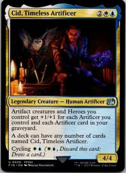 Cid, Timeless Artificer (0420) U FINAL FANTASY 420 NM - Image 1