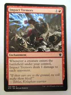 MTG Impact Tremors Dragons Of Tarkir Common Light Play!! - Image 1