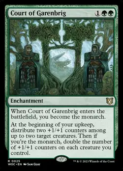 1 Court of Garenbrig, 25 Wilds of Eldraine, LP Lightly Played MTG Magic - Image 1