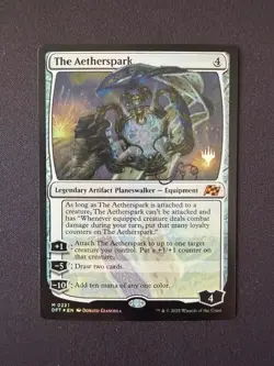 The Aetherspark Foil Mythic Aetherdrift Promo Pack Magic the Gathering MtG - Image 1