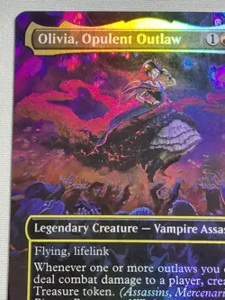 Olivia, Opulent Outlaw Borderless Commander: Outlaws of Thunder Junction Foil - Image 3