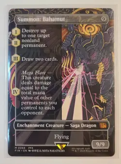 Summon: Bahamut (Borderless) Magic the Gathering Final Fantasy (FIN) - Image 1