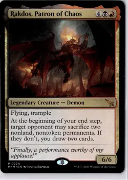 Rakdos, Patron of Chaos Murders at Karlov Manor Regular NM M 0224 - Image 1