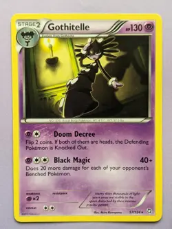 GOTHITELLE 57/124 MP DRAGONS EXALTED Rare Pokemon - Image 1