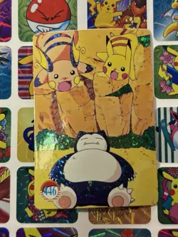 Pokemon Pikachu Vintage Pocket Monsters Vending HOLO Prism Sticker 1998 Nintendo - Image 1