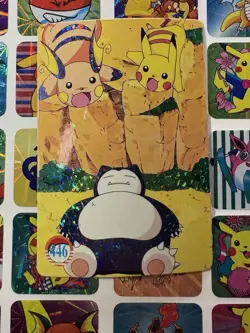 Pokemon Pikachu Vintage Pocket Monsters Vending HOLO Prism Sticker 1998 Nintendo - Image 2