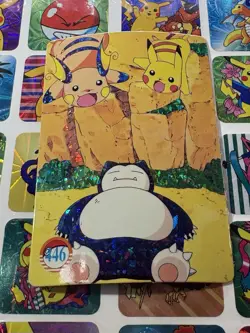 Pokemon Pikachu Vintage Pocket Monsters Vending HOLO Prism Sticker 1998 Nintendo - Image 3