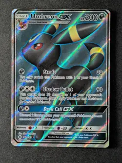 2017 Pokemon UMBREON #142/149 Sun & Moon Ultra Rare Full Art English - Image 1