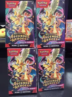 Pokemon TCG Ascended Heroes Booster Bundle Lot of 4 - Image 1