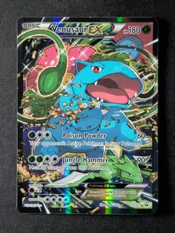 2016 Pokemon VENUSAUR EX #XY123 Black Star Promo Red & Blue Coll. Englis - Image 1