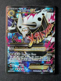 2015 Pokemon M AGGRON EX #154/160 XY Primal Clash Ultra Rare English - Image 1