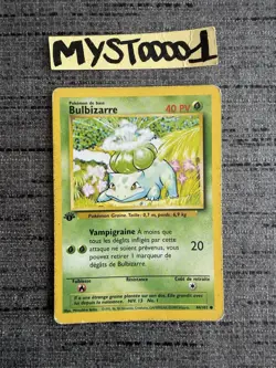 Carte Pokemon Bulbizarre 44/102 Edition 1 Set De Base Wizards Francais Occasion - Image 1