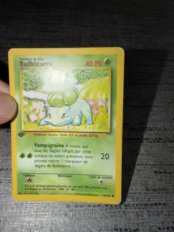 Carte Pokemon Bulbizarre 44/102 Edition 1 Set De Base Wizards Francais Occasion - Image 3
