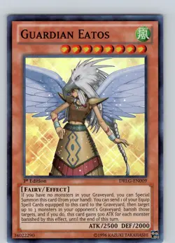 Yu-Gi-Oh TCG Guardian Eatos DRLG-EN009 1st Edition Super Rare Card NM - Image 1