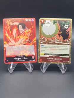 Flame Emperor + Portgas.D.Ace L R OP03-016 -001 One Piece English NM/M - Image 1