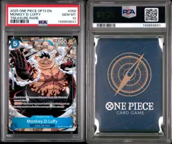 2025 ONE PIECE OP13-CARRYING ON HIS WILL TREASURE RARE MONKEY D. LUFFY PSA 10 - Image 2