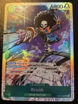 Brook OP15-032 Foil Super Rare Adventure On Kami's Island One Piece Card Game - Image 1