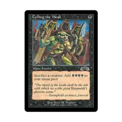 WOTC MtG Exodus Culling the Weak (C) EX - Image 1
