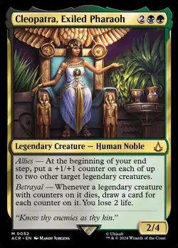 1x - Cleopatra, Exiled Pharaoh - #52 - Assassin's Creed - NM MTG - Image 1