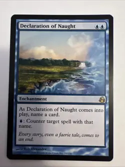 1x Declaration of Naught Morningtide NM-Mint, English MTG - Image 1