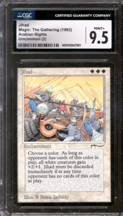 Magic MTG Arabian Nights white anthem CGC 9.5 Mint+ NEAR MINT NM - Image 1