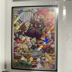 Morpeko 206/182 SV04: Paradox Rift Illustration Rare Full Art Holo Pokemon Card - Image 1