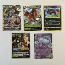 Pokemon Card Lot (5 Cards) - Vintage Modern Hyper Ultra IR SIR Reverse Holo Rare - Image 1