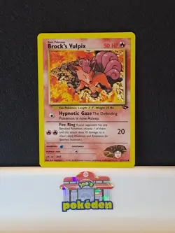 Brock's Vulpix 37/132 Gym Challenge Regular Pokemon TCG NM - Image 1
