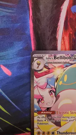Pokemon TCG Iono's Bellibolt EX 183/159 Sv09 Special Illustration Rare Holo NM/M - Image 3