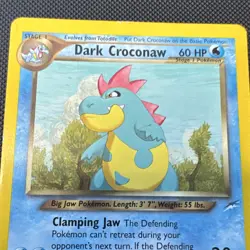 Pokemon Dark Croconaw 32/105 Neo Destiny Stage 1 60 HP Uncommon Regular English - Image 2