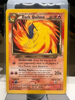 DARK QUILAVA #39/105 POKEMON TCG: NEO DESTINY UNCOMMON REGULAR NON-HOLO MP - Image 1