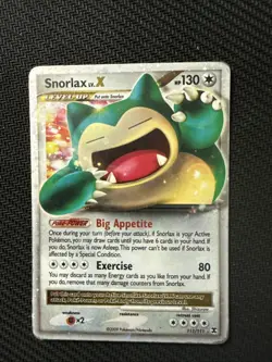 Pokemon Card Snorlax LV. X 111/111 Holo Rare Rising Rivals Series - Image 1