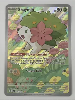 Shaymin 185/182 Pokemon TCG: Scarlet & Violet Destined Rivals Illustration Rare - Image 1