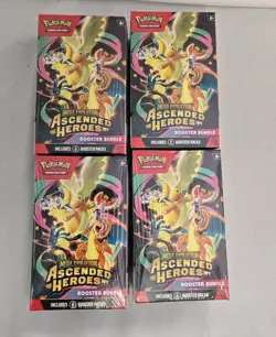 Pokemon Ascended Heroes Booster Bundle - Lot of 4 SEALED - Image 1