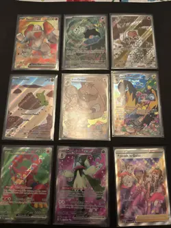Pokemon Card Lot Secret Illustration Full Art Rare X 8 (Lot E) - Image 1