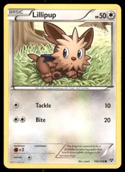 Pokemon TCG Pokemon Lillipup Lillipup Common Regular - Image 1