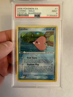 2006 Pokemon Luvdisc Holo Rare - EX Crystal Guardians 7/100 PSA 9 Mint! Nintendo - Image 2