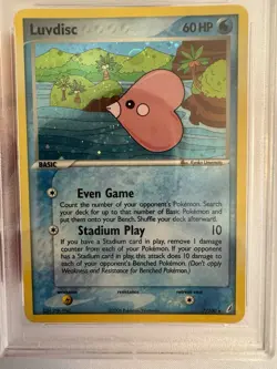 2006 Pokemon Luvdisc Holo Rare - EX Crystal Guardians 7/100 PSA 9 Mint! Nintendo - Image 4