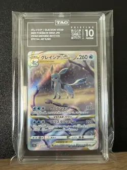 Glaceon VSTAR SAR TAG Pristine 10 Japanese Pokemon VSTAR Universe 217/172 Eeveel - Image 3