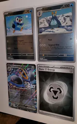 Pokemon TCG Empoleon ex Evolution Lot – Piplup Line + EX + Holo Energy - Image 2