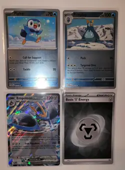 Pokemon TCG Empoleon ex Evolution Lot – Piplup Line + EX + Holo Energy - Image 3